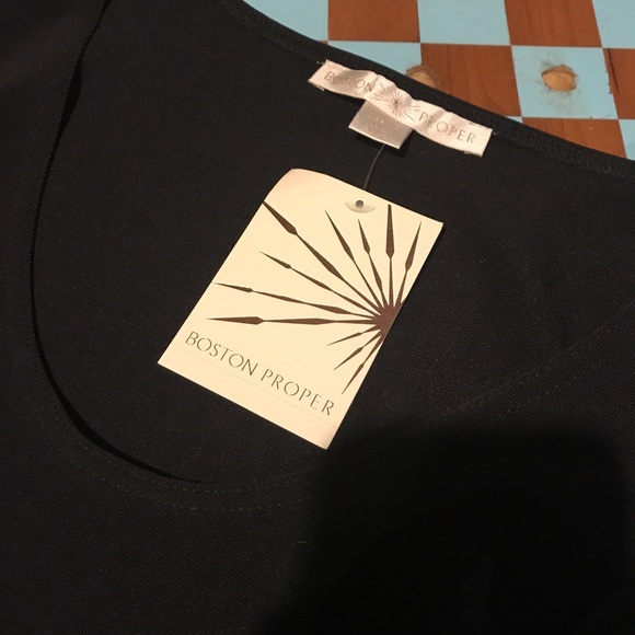 Boston Proper cold shoulder 3/4 slv, Sz XS NWT - Picture 3 of 3